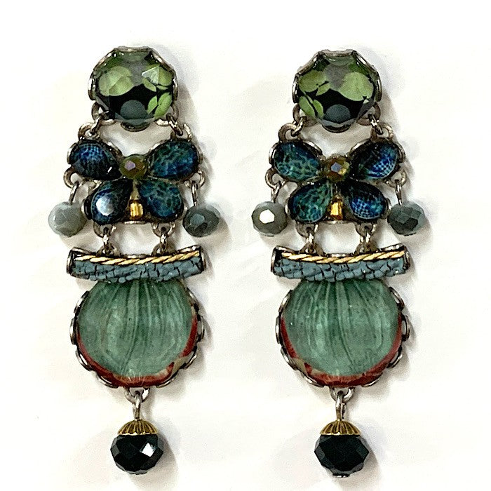 AYALABAR EARRINGS BLUE BUTTERFLIES