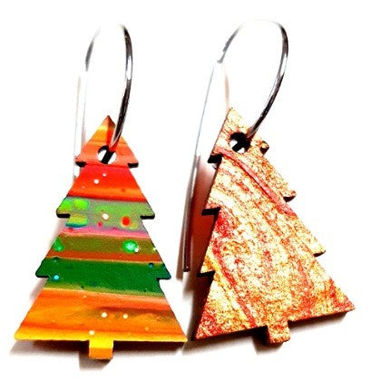 EARRINGS REVERSIBLE CHRISTMAS TREE