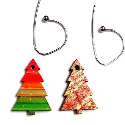 EARRINGS REVERSIBLE CHRISTMAS TREE