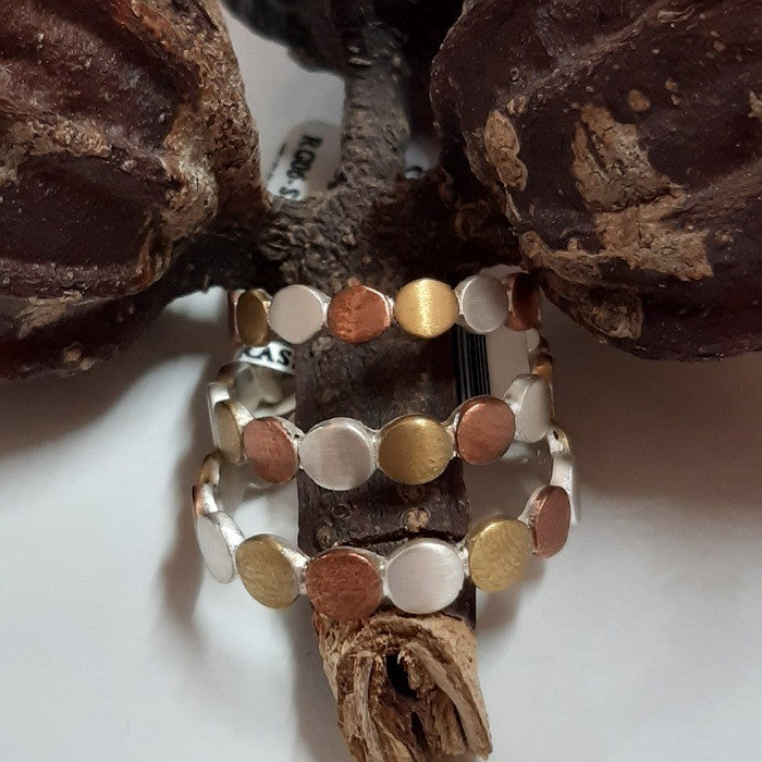 RING STERLING SILVER BRASS COPPER SPOT