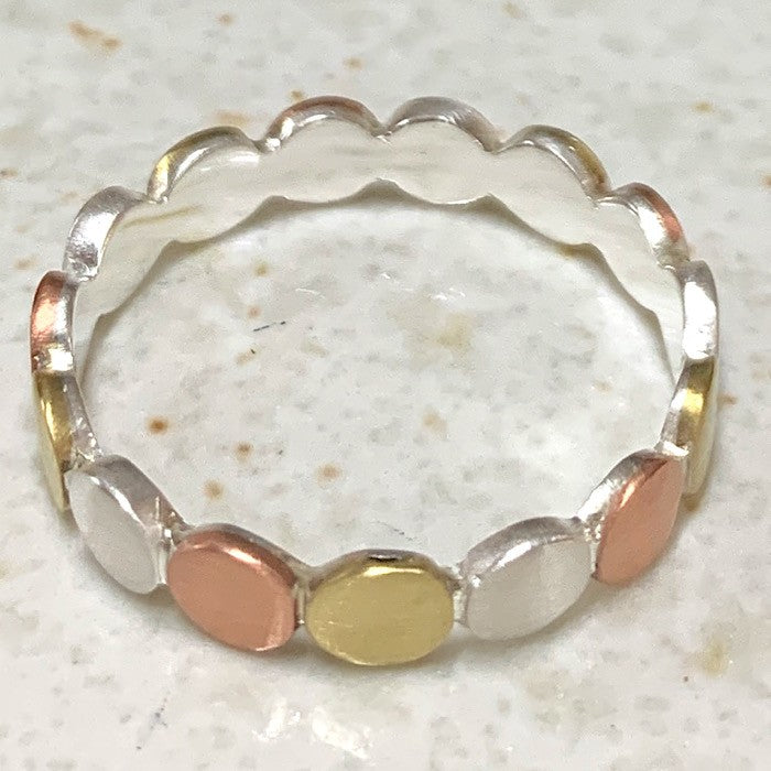 RING STERLING SILVER BRASS COPPER SPOT