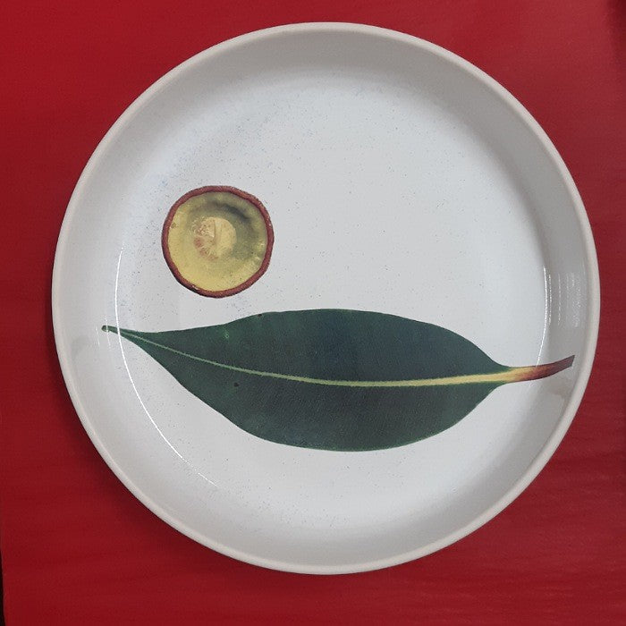 ANGUS AND CELESTE SERVER BOWL GUM NUT AND LEAF