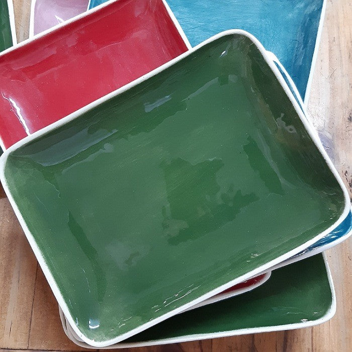 WONKI WARE RECTANGULAR SAUCER PLATE