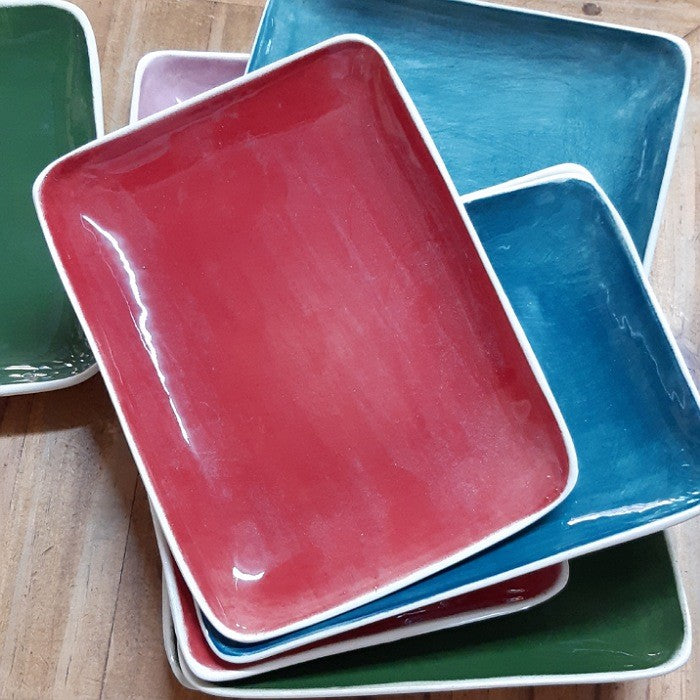 WONKI WARE RECTANGULAR SAUCER PLATE