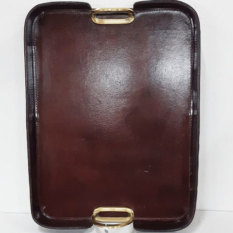 LEATHER TRAY WITH STIRRUPS