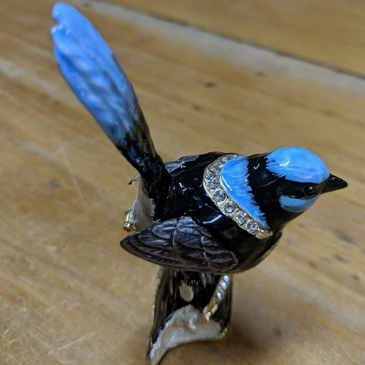 BLUE WREN TRINKET BOX