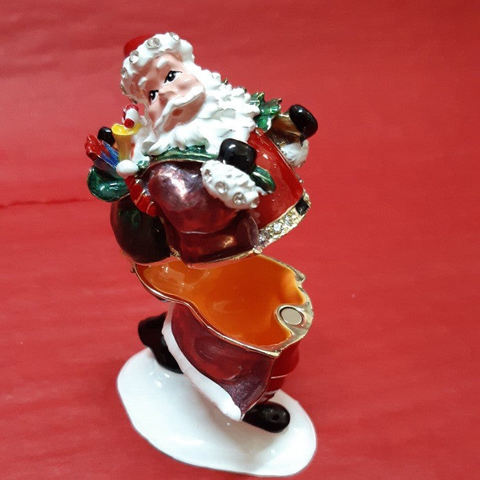 CHRISTMAS TRINKET BOX SANTA WITH GIFTS