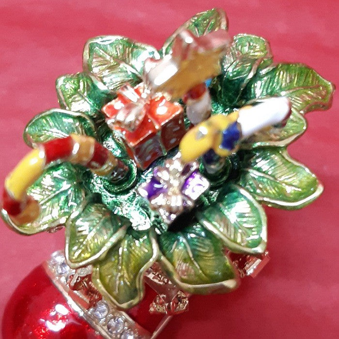 TRINKET BOX SANTAS BOOT FULL OF PRESENTS