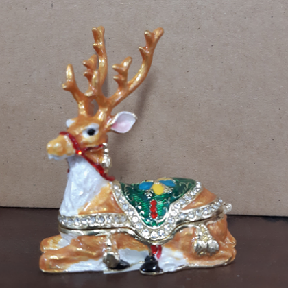 CHRISTMAS TRINKET BOX REINDEER