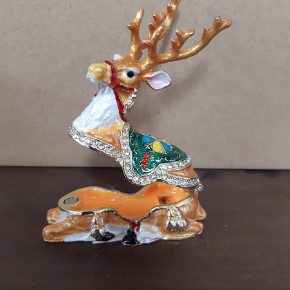 CHRISTMAS TRINKET BOX REINDEER