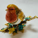 TRINKET BOX ROBIN ON HOLLY BRANCH