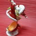 TRINKET BOX SANTA SNOWMAN WITH BUGLE