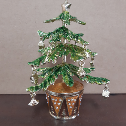 CHRISTMAS TREE TRINKET BOX