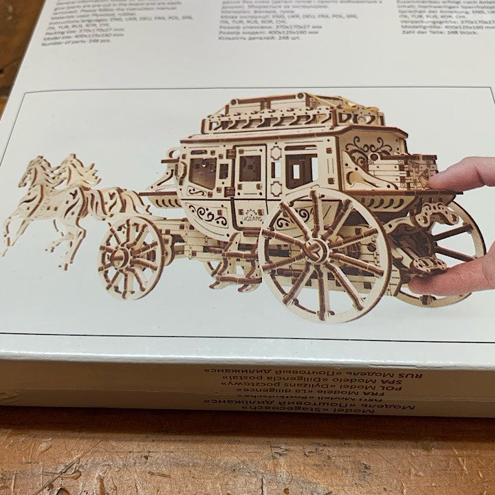 UGEARS MECHANICAL STAGECOACH MODEL