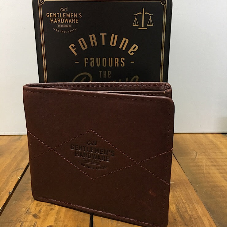 MANS BI-FOLD LEATHER WALLET WITH CONTACTLESS PAYMENT BLOCKING
