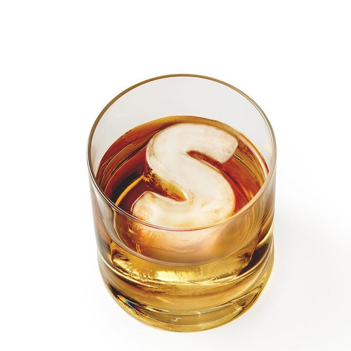 DRINKS PLINKS ICE CUBE TRAY LETTER S