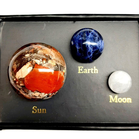 THE EARTH SUN AND MOON