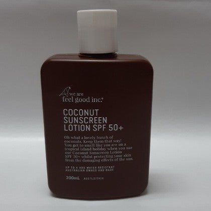 AUSTRALIAN MADE 50 PLUS SUNSCREEN COCONUT LOTION