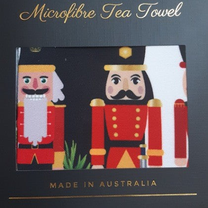 TEA TOWEL MICROBIBRE NUTCRACKER