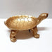 GOLD PAINTED TURTLE BOWL