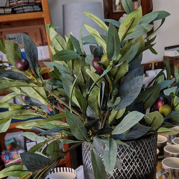 DECORATIVE OLIVE BRANCH WITH OLIVES