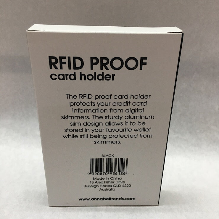 RFID PROOF CARD HOLDER