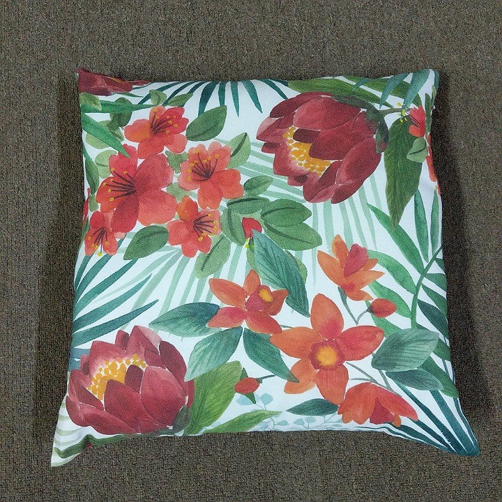 OUTDOOR CUSHION TROPICAL PRINT 50 CM X 50 CM