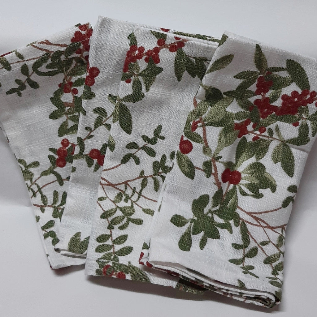 COTTON NAPKINS SERVIETTES SET