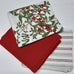 TEA TOWEL PACK 3 FESTIVE BERRY