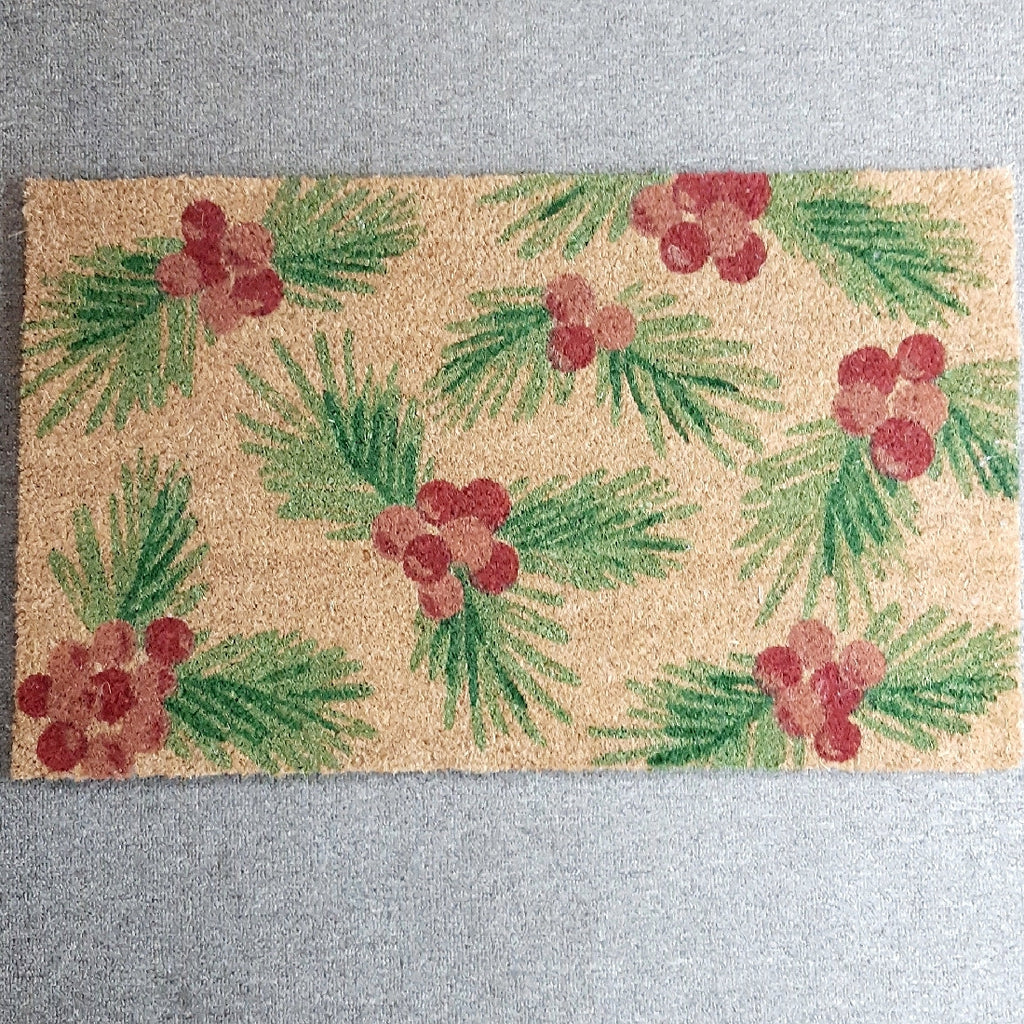 FESTIVE BERRY DOOR MAT