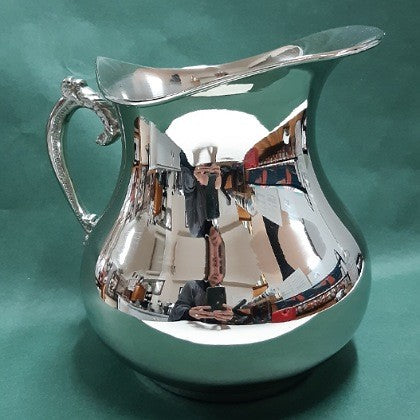 JUG 6 INCHES BRASS NICKEL PLATED