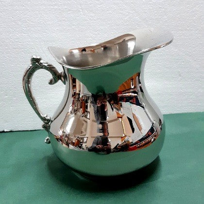 JUG 6 INCHES BRASS NICKEL PLATED