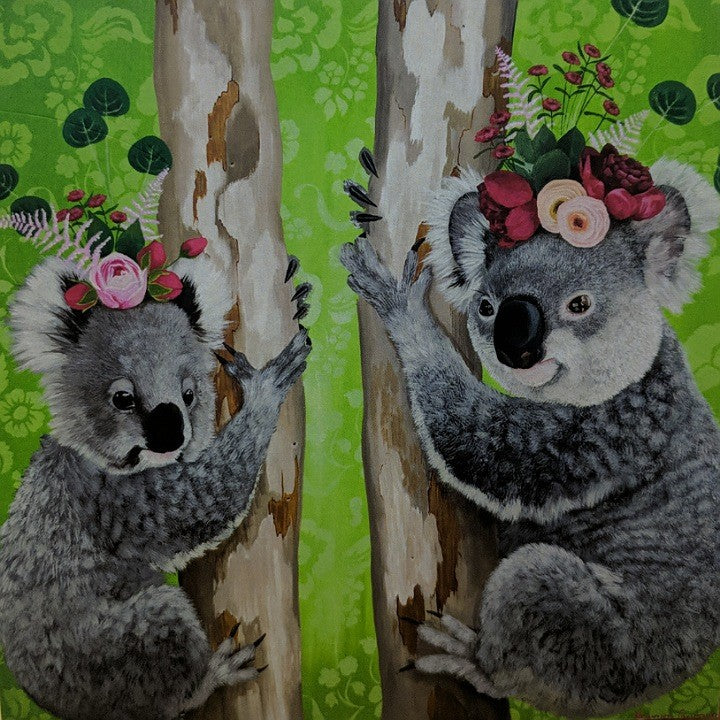 GREETING CARD CHRISTMAS KOALAS