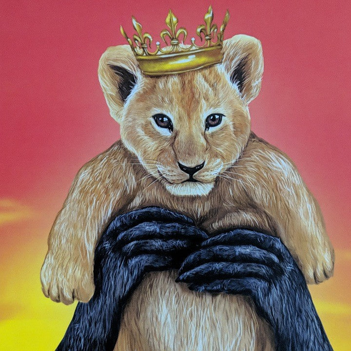 A PRINCE IS BORN GREETING CARD LALA LAND