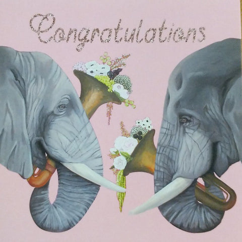 GREETING CARD LALA LAND WEDDING TRUMPETS