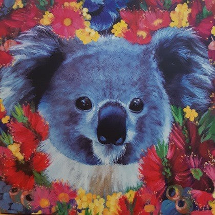 GREETING CARD BLOSSOMING KOALA