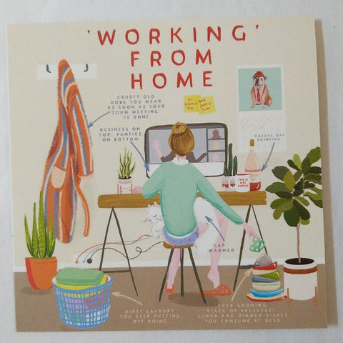 CARD WORKING FROM HOME