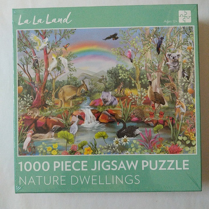 JIGSAW PUZZLE NATURE DWELLINGS RAINBOW