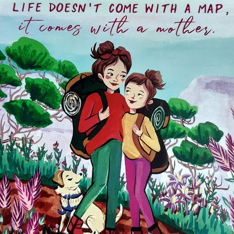 GREETING CARD MOTHER MAP