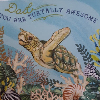 GREETING CARD TURTALLY AWESOME