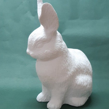 WHITE CERAMIC BUNNY MONEY BOX