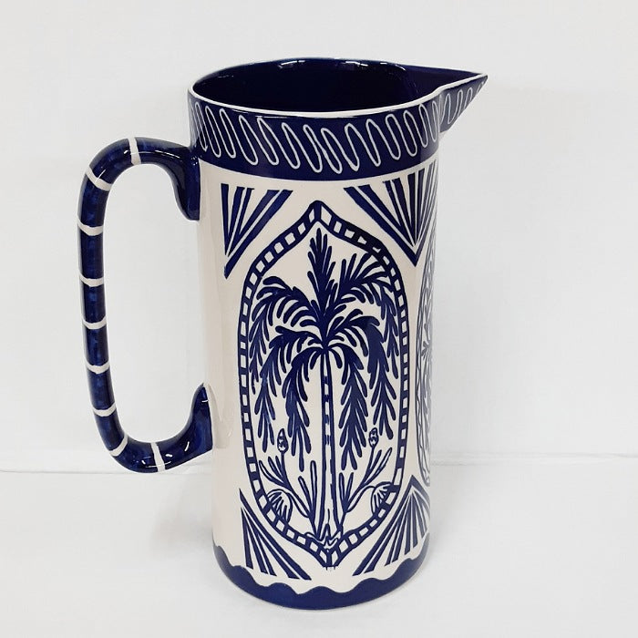 BLUE PALM JUG