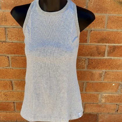 ACTIVE WEAR GREY FLEX TOP