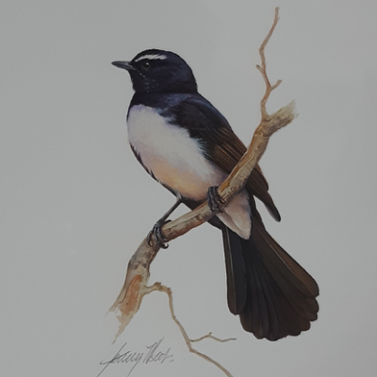 FINE ART MOUNTED PRINT JEREMY BOOT WILLY WAG TAIL