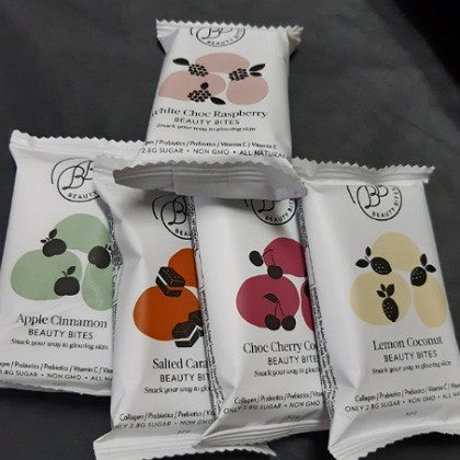 BEAUTY BITE WITH COLLAGEN, PROBIOTICS, PREBIOTICS, VITAMIN C, VITAMIN E