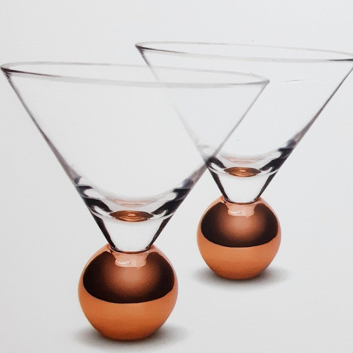 STEMLESS MARTINI GLASSES