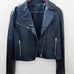 BLACK LEATHER BIKER JACKET