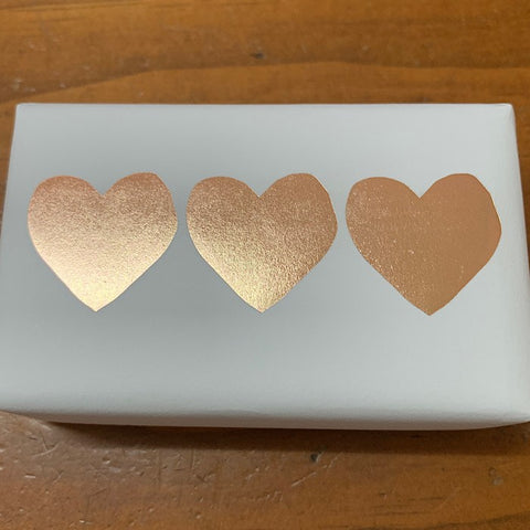 SOAP GOLD FOIL HEARTS