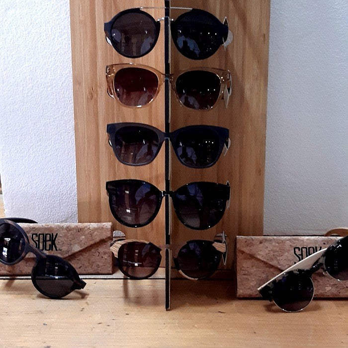 POLARISED SUNGLASSES WOODEN ARMS
