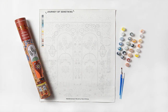 PAINT BY NUMBERS MEDITERRANEAN MURAL
